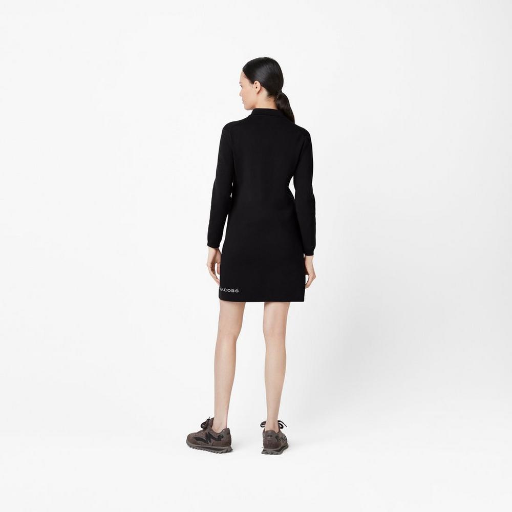 Marc Jacobs 3/4 Tennis Women's Dress Black  Australia |  PLZ-436752