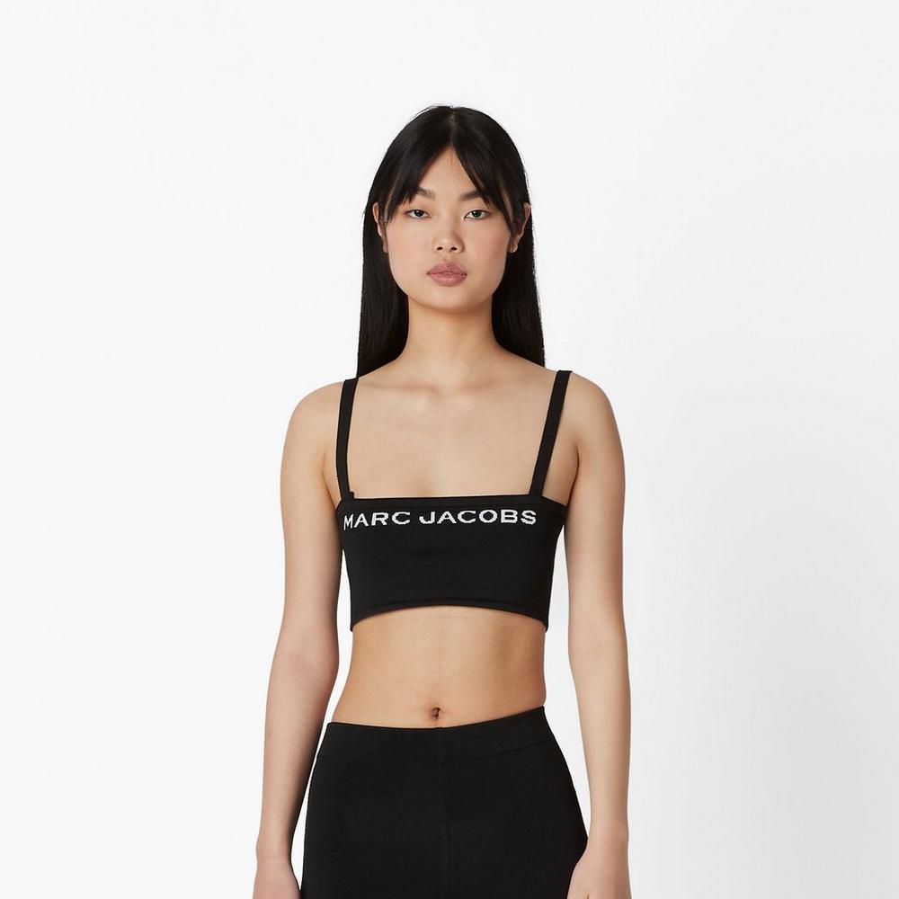 Marc Jacobs Bandeau Women's Top Black  Australia |  VDP-734152