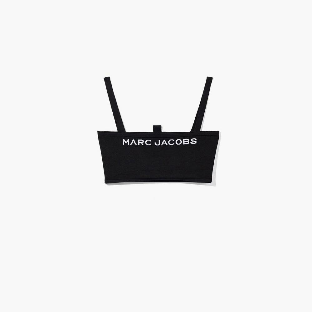 Marc Jacobs Bandeau Women\'s Top Black  Australia |  VDP-734152