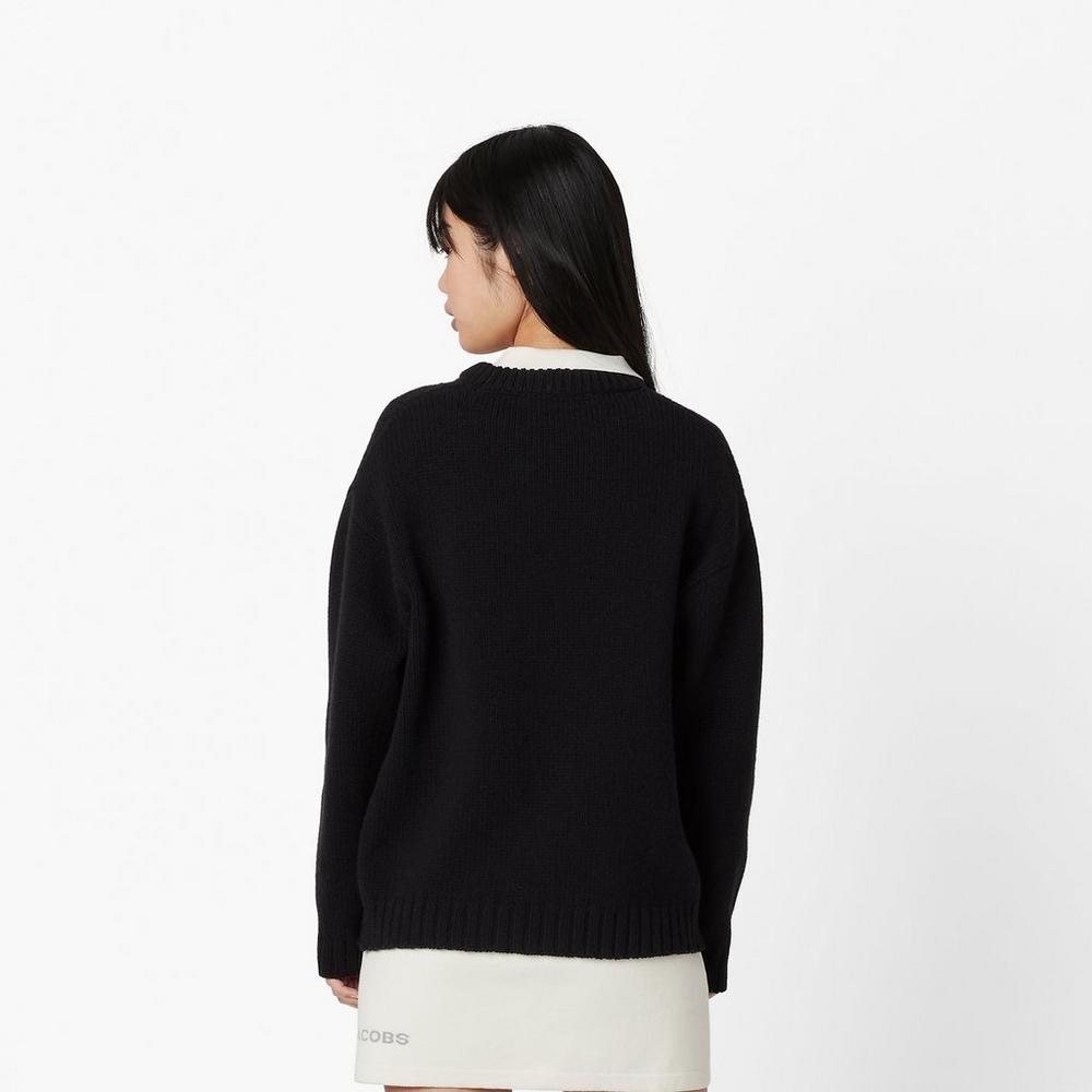 Marc Jacobs Big Women's Sweater Black  Australia |  GPC-910286