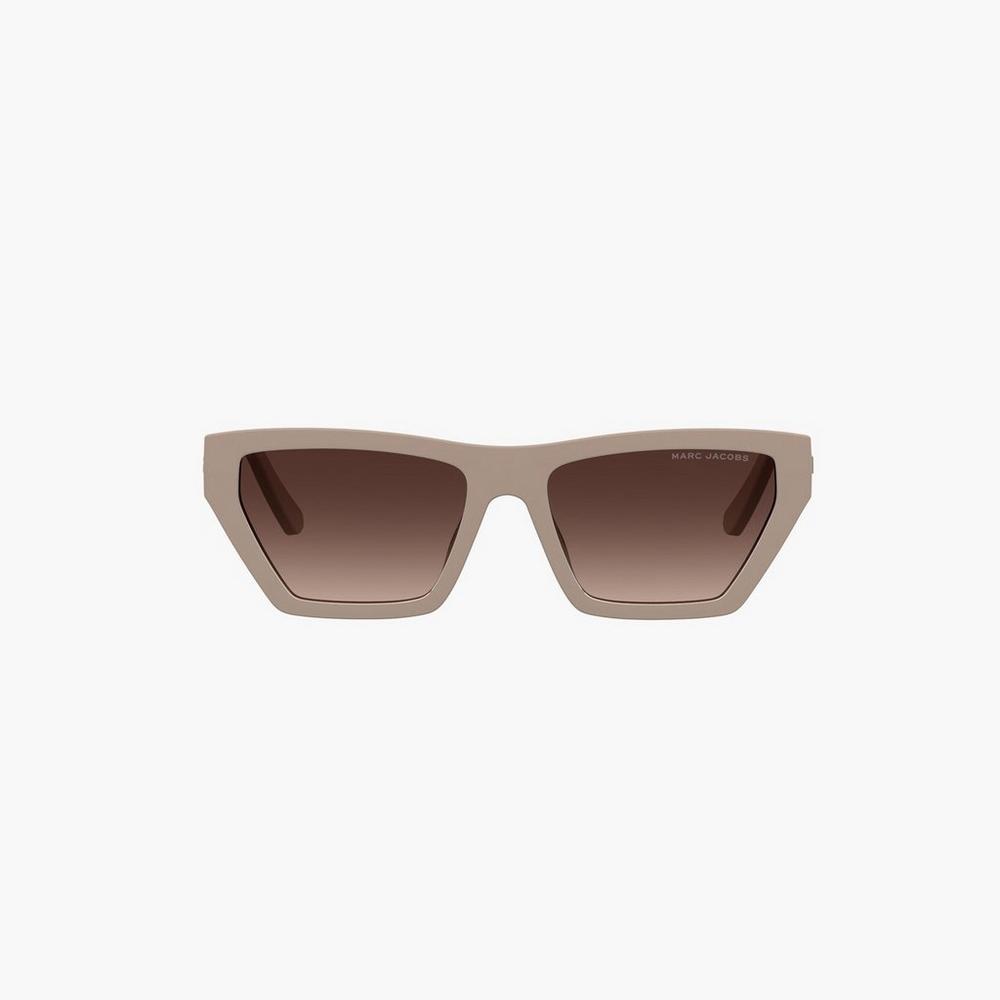 Marc Jacobs Cat Eye Women's Sunglasses Beige  Australia |  ZTD-273490