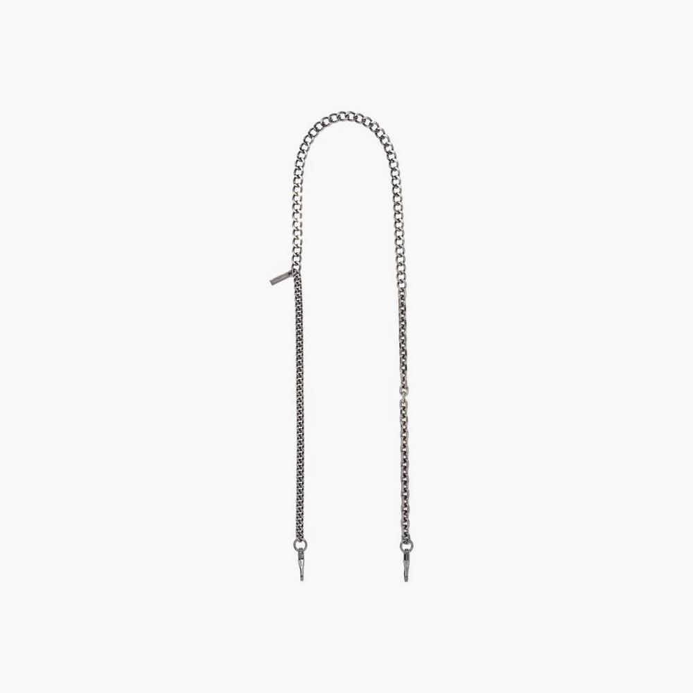 Marc Jacobs Chain  Australia |  Marc Jacobs  Australia |  Official Site Women\'s Strap Gunmetal Silver  Australia |  AKJ-410869