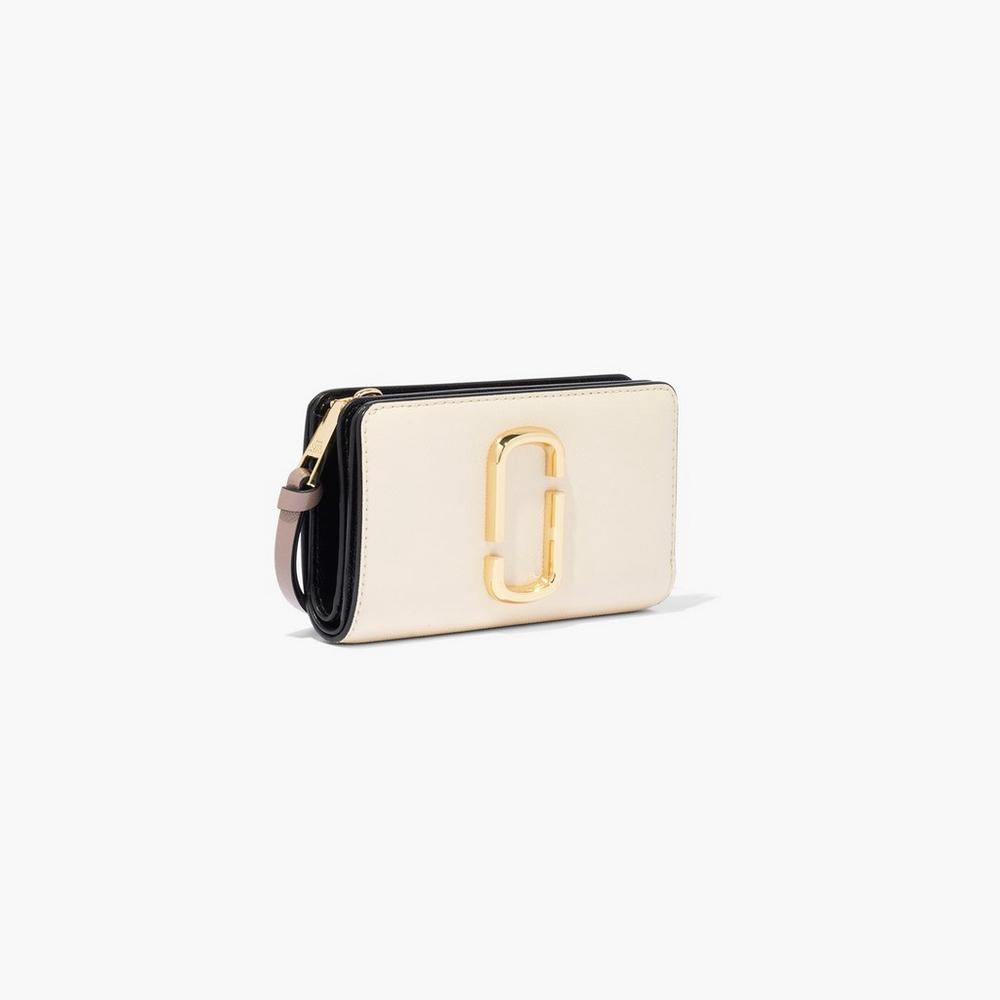 Marc Jacobs Compact Wallet Women's Snapshot New Cloud White Multicolor  Australia |  FSQ-504812