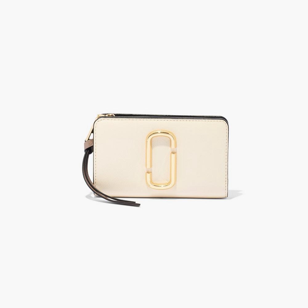 Marc Jacobs Compact Wallet Women\'s Snapshot New Cloud White Multicolor  Australia |  FSQ-504812