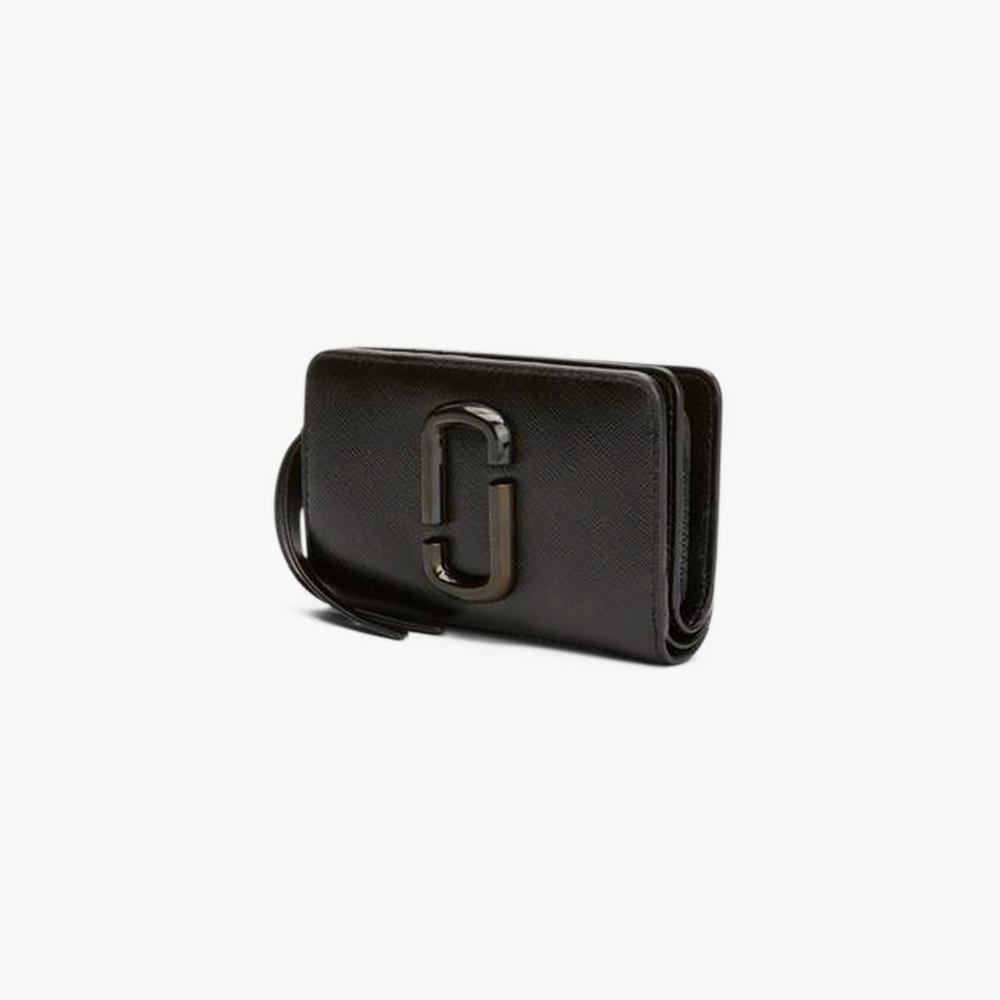 Marc Jacobs Dtm Compact Wallet Women's Snapshot Black  Australia |  PJL-473902