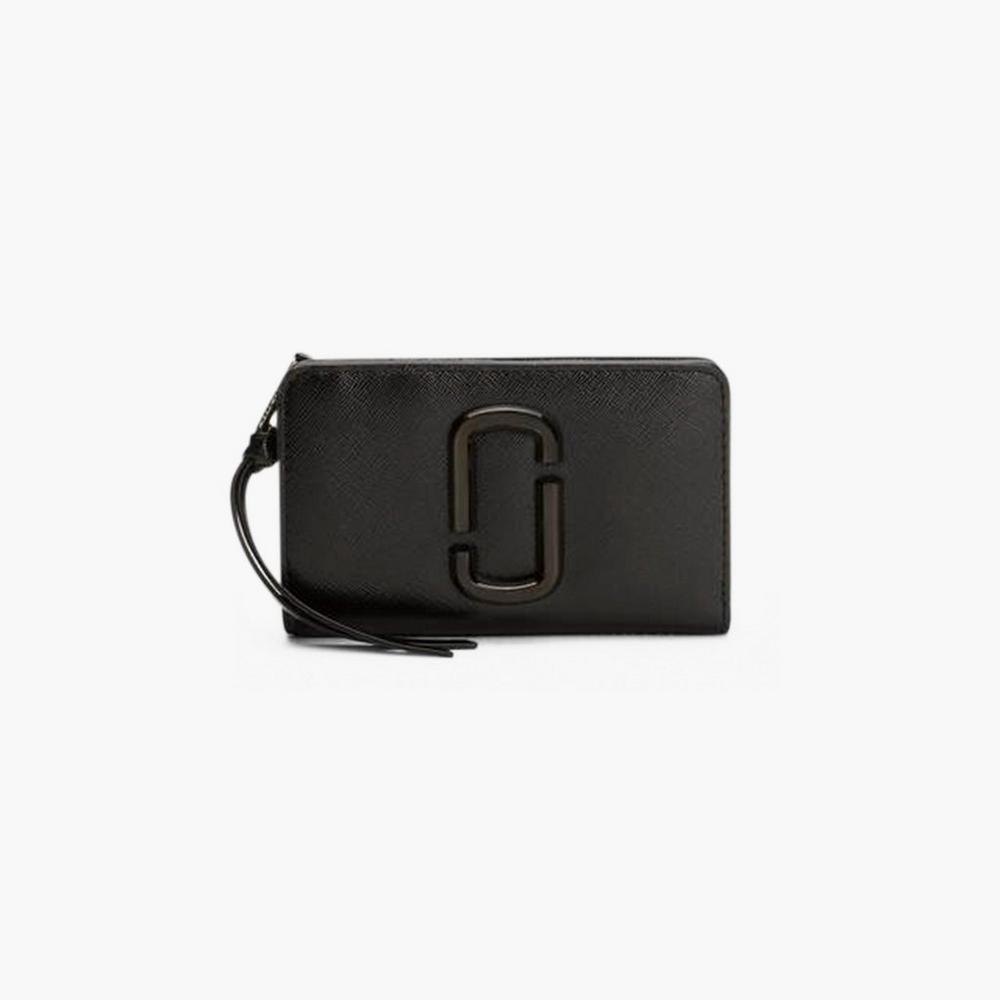 Marc Jacobs Dtm Compact Wallet Women\'s Snapshot Black  Australia |  PJL-473902