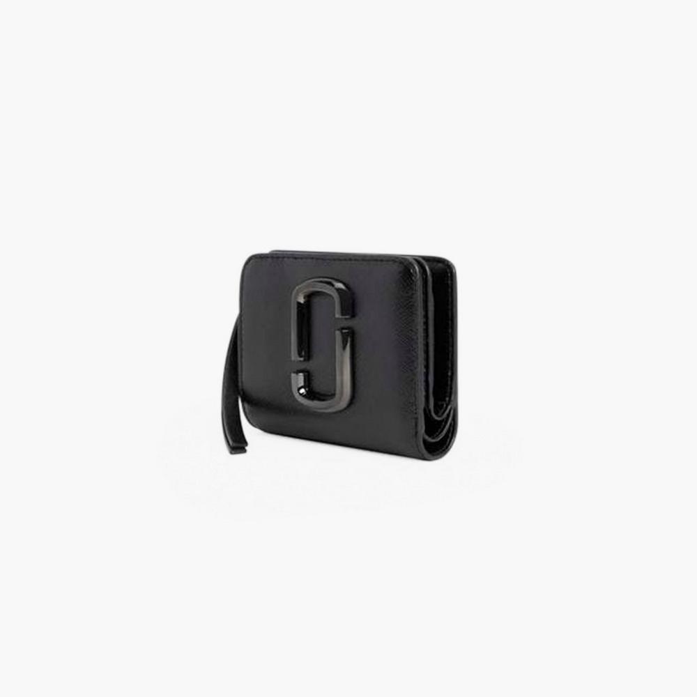 Marc Jacobs Dtm Mini Compact Wallet Women's Snapshot Black  Australia |  OUA-209586