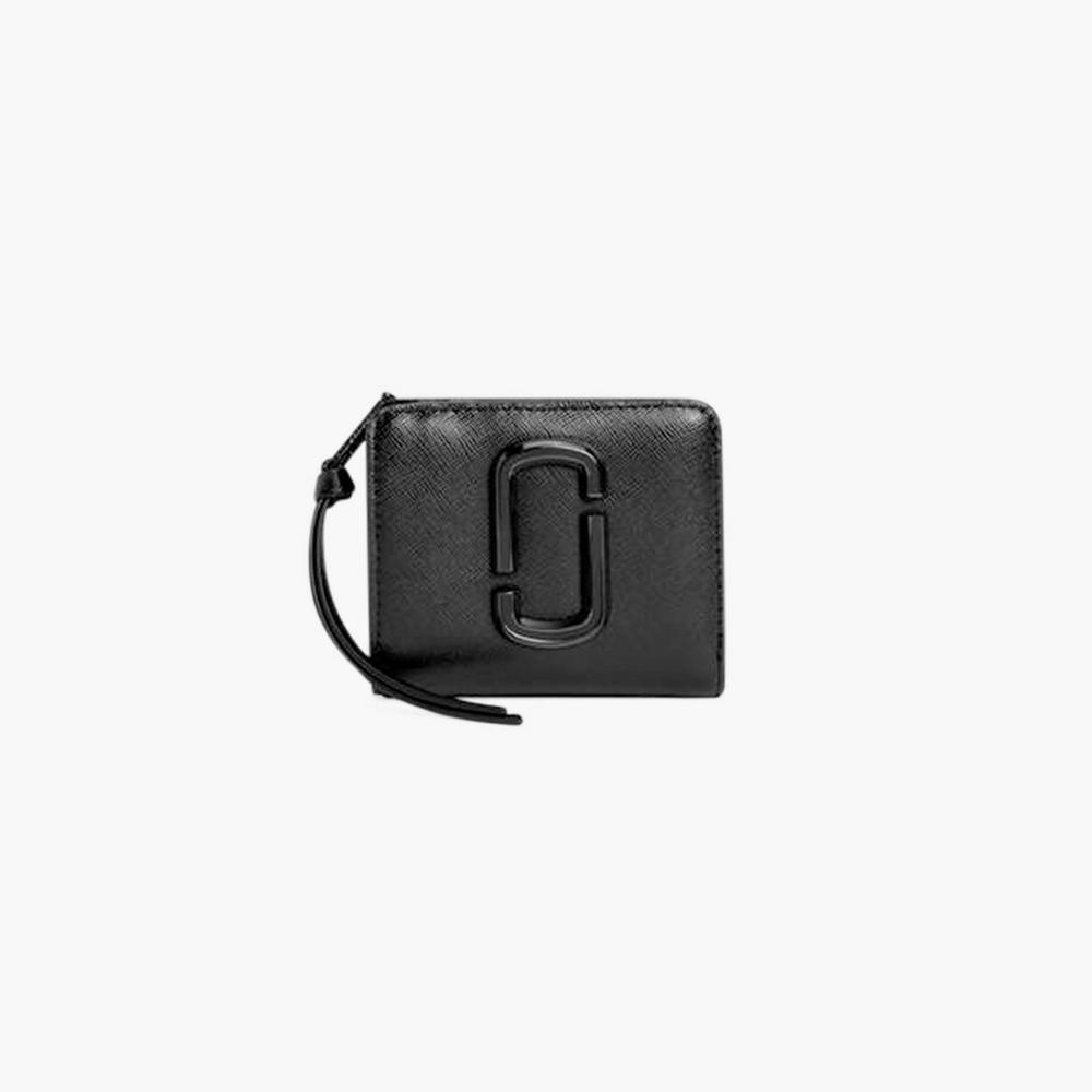 Marc Jacobs Dtm Mini Compact Wallet Women\'s Snapshot Black  Australia |  OUA-209586