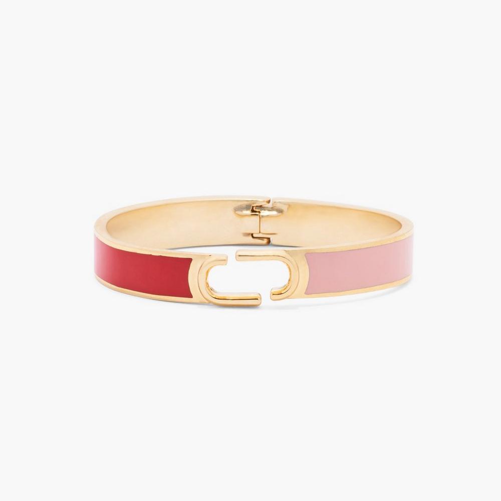 Marc Jacobs Hinge Women\'s Bangle True Red Multicolor / Gold  Australia |  BUY-180739