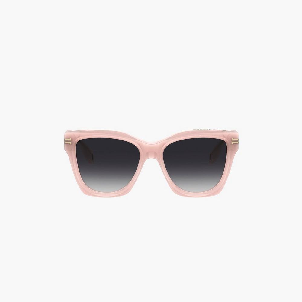 Marc Jacobs Icon Edge Oversized Square Women's Sunglasses Pink  Australia |  FAE-816573