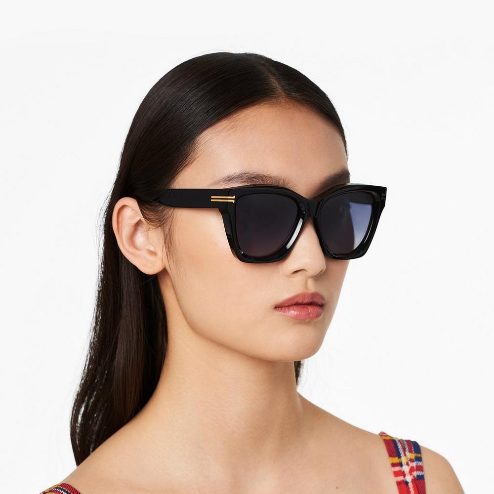 Marc Jacobs Icon Edge Oversized Square Women's Sunglasses Black  Australia |  PTM-430915