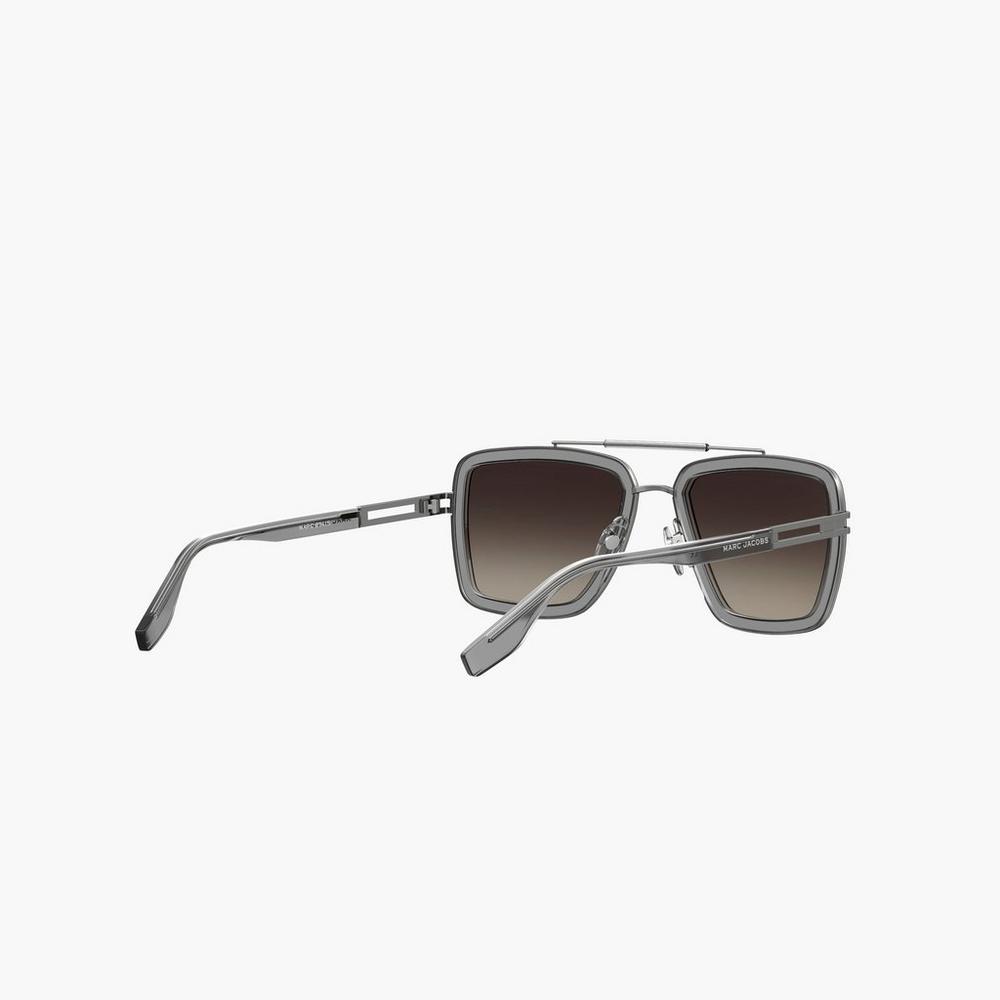 Marc Jacobs Icon Square Pilot Women's Sunglasses Grey  Australia |  RUS-781632