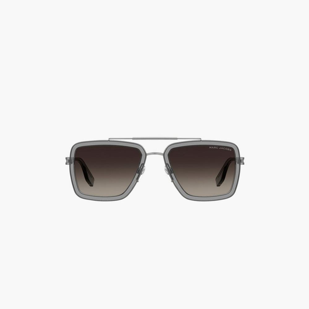 Marc Jacobs Icon Square Pilot Women's Sunglasses Grey  Australia |  RUS-781632