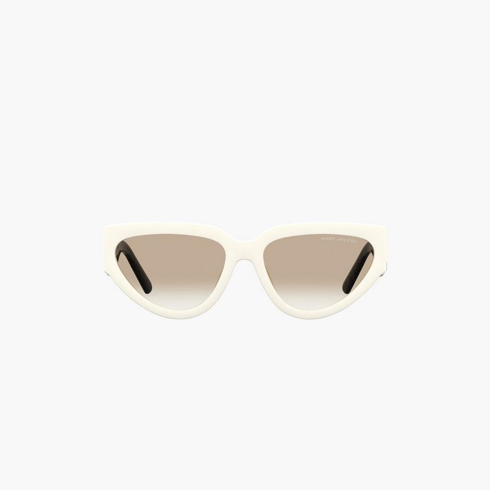 Marc Jacobs J Marc Cat Eye Women's Sunglasses White / Black  Australia |  HVR-981360