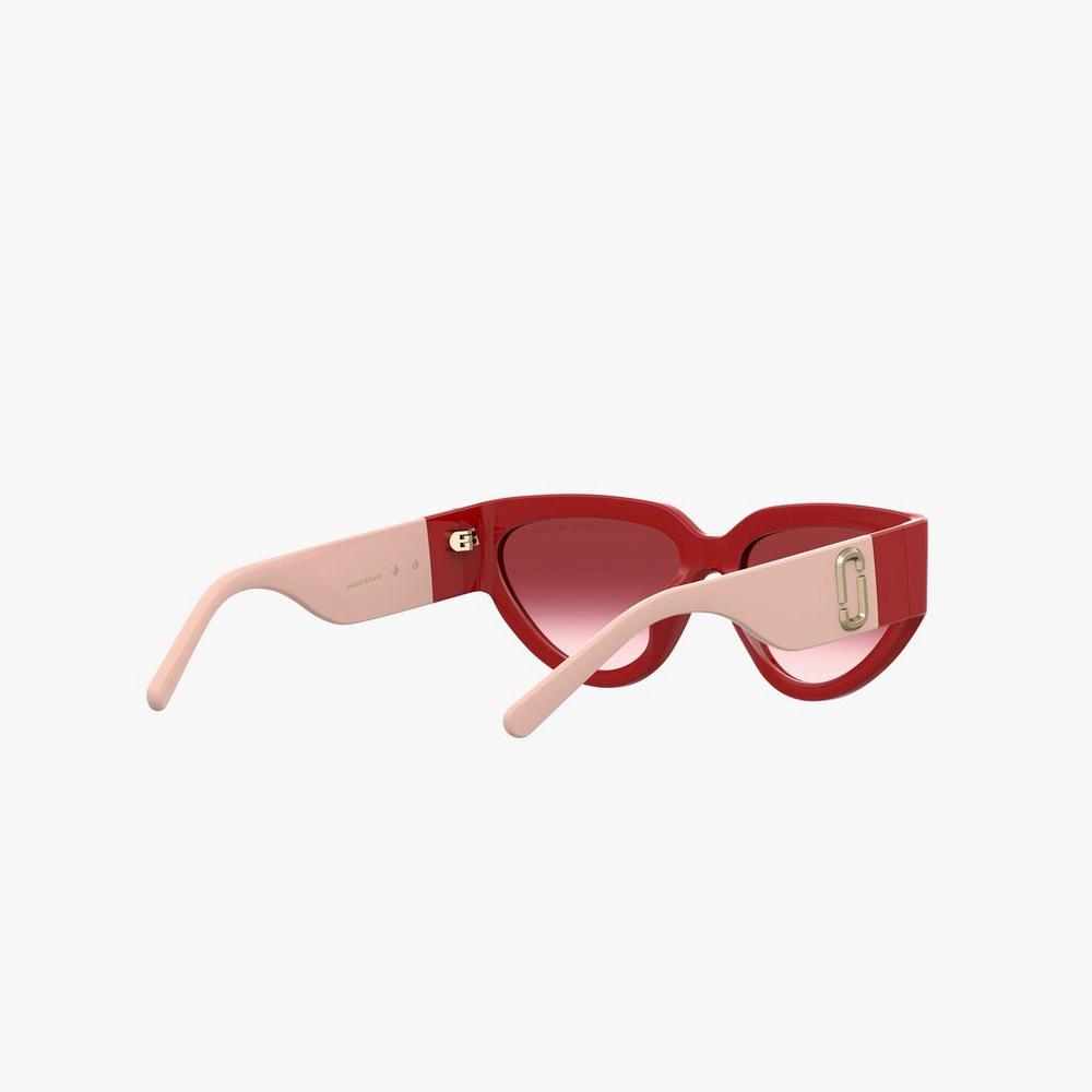 Marc Jacobs J Marc Cat Eye Women's Sunglasses Red  Australia |  RFK-603987