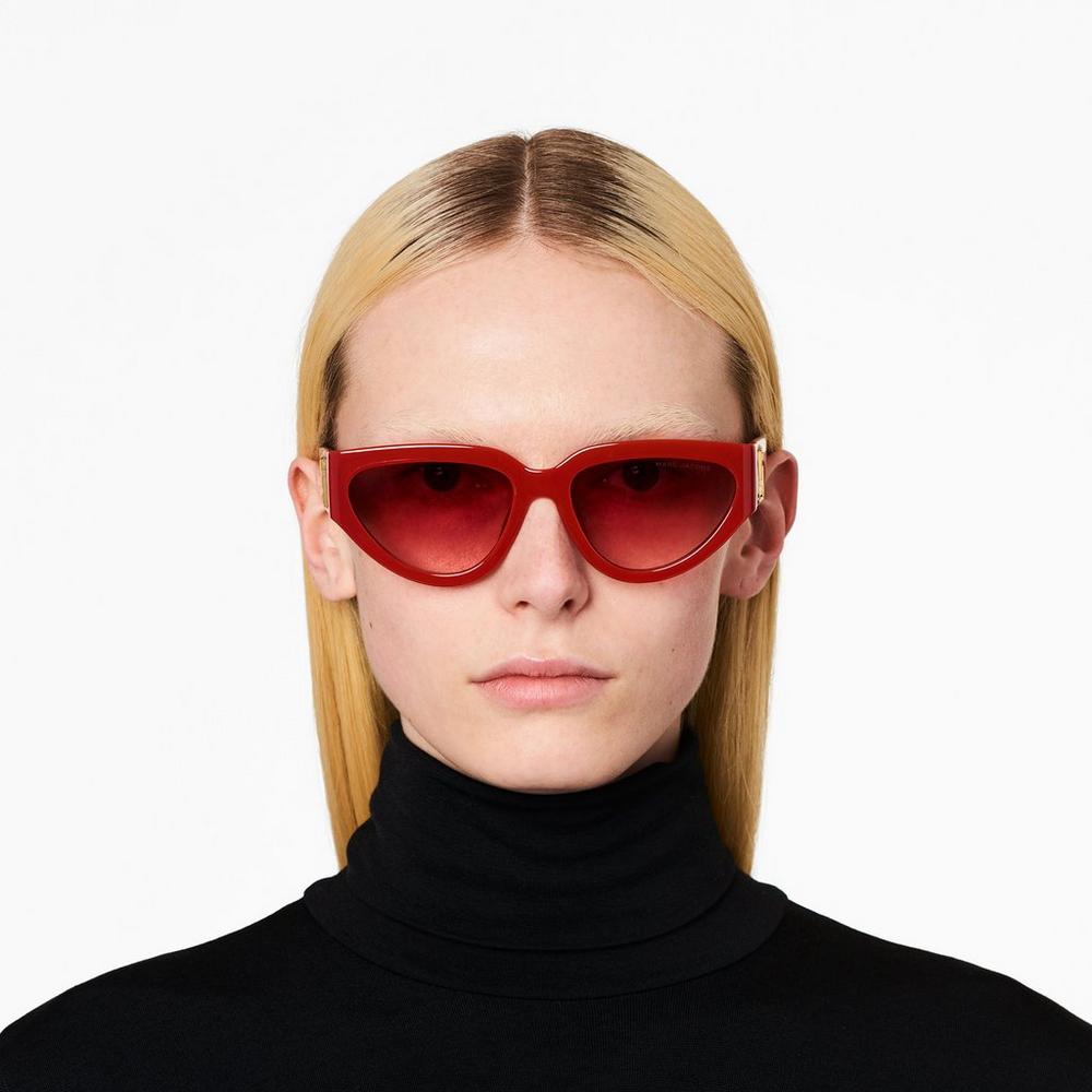 Marc Jacobs J Marc Cat Eye Women's Sunglasses Red  Australia |  RFK-603987