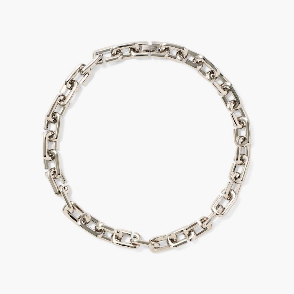 Marc Jacobs J Marc Chain Link Women\'s Necklace Silver  Australia |  MHX-261705