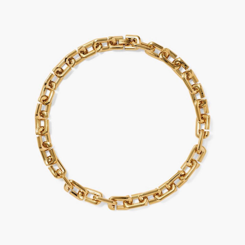 Marc Jacobs J Marc Chain Link Women\'s Necklace Gold  Australia |  USJ-094713