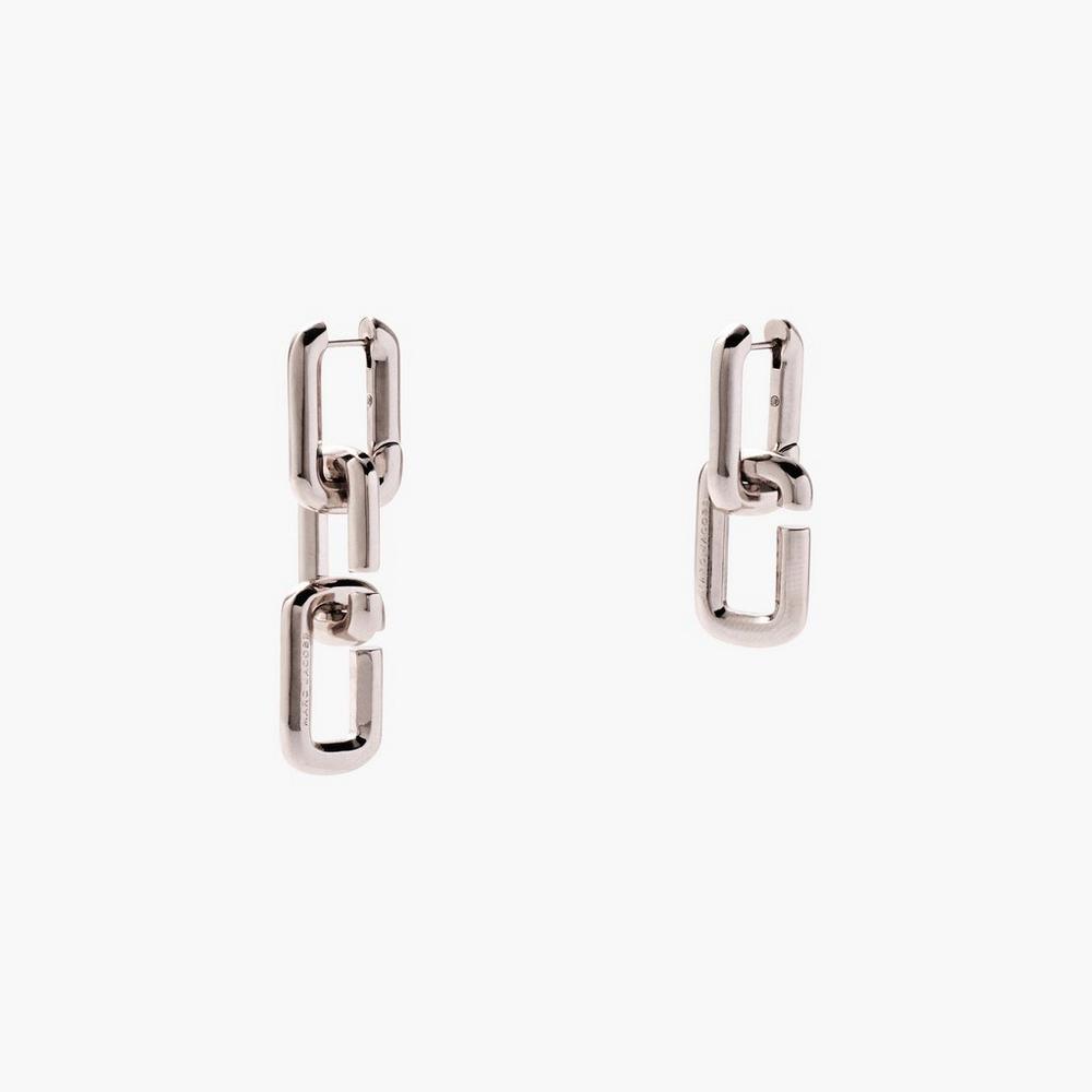 Marc Jacobs J Marc Chain Links Women\'s Earrings Silver  Australia |  KIC-023197