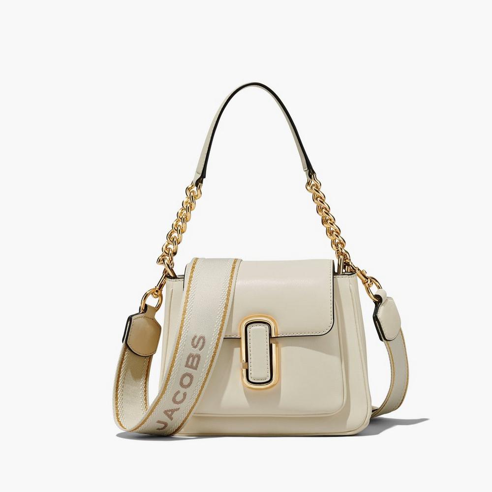 Marc Jacobs J Marc Chain Mini Women\'s Satchel New Cloud White  Australia |  DXW-168742