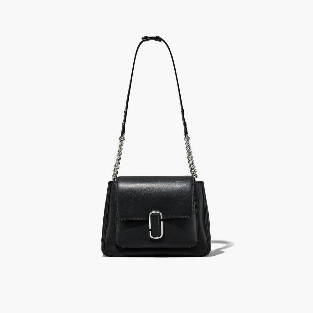 Marc Jacobs J Marc Chain Women's Satchel Black / Silver  Australia |  IYL-485316