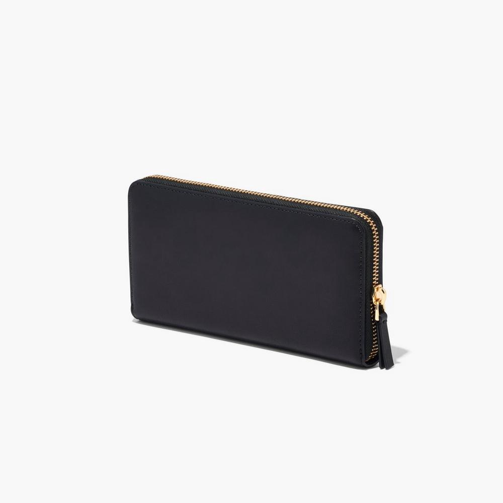 Marc Jacobs J Marc Continental Women's Large Wallets Black  Australia |  KMD-578620