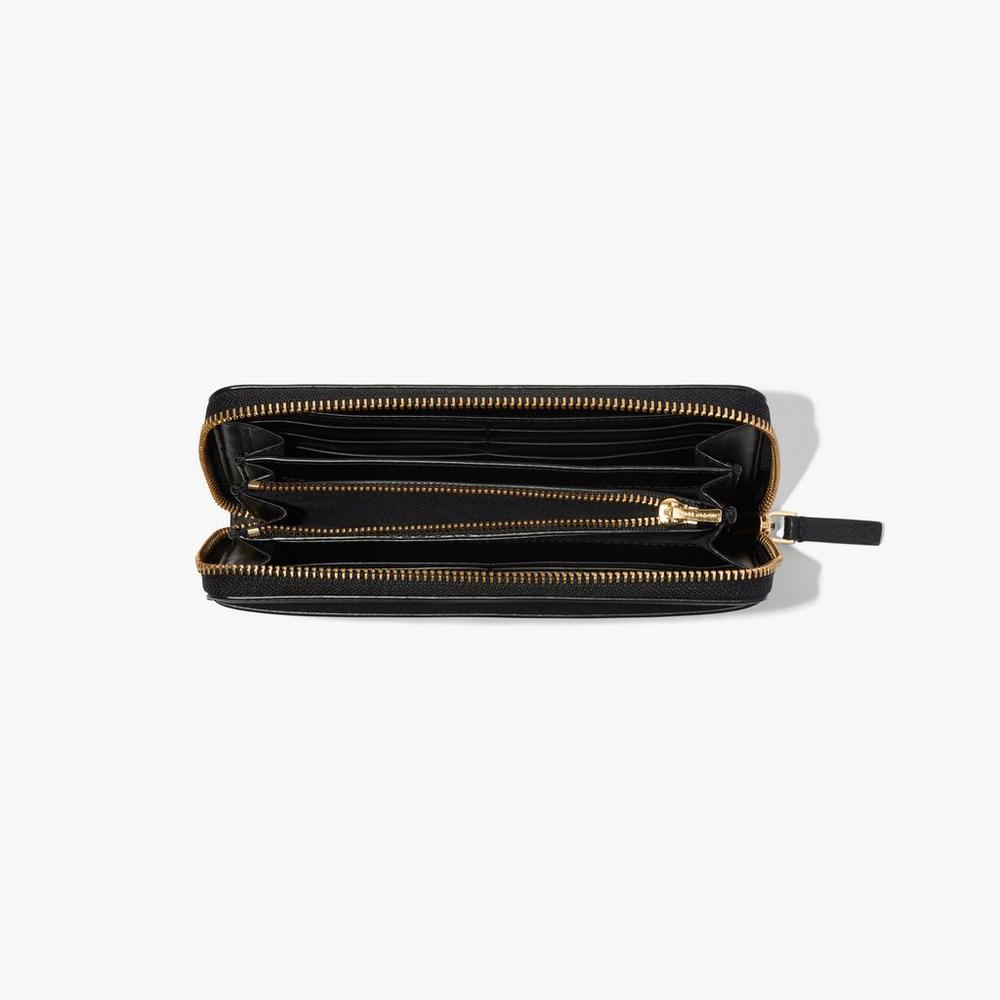 Marc Jacobs J Marc Continental Women's Large Wallets Black  Australia |  KMD-578620