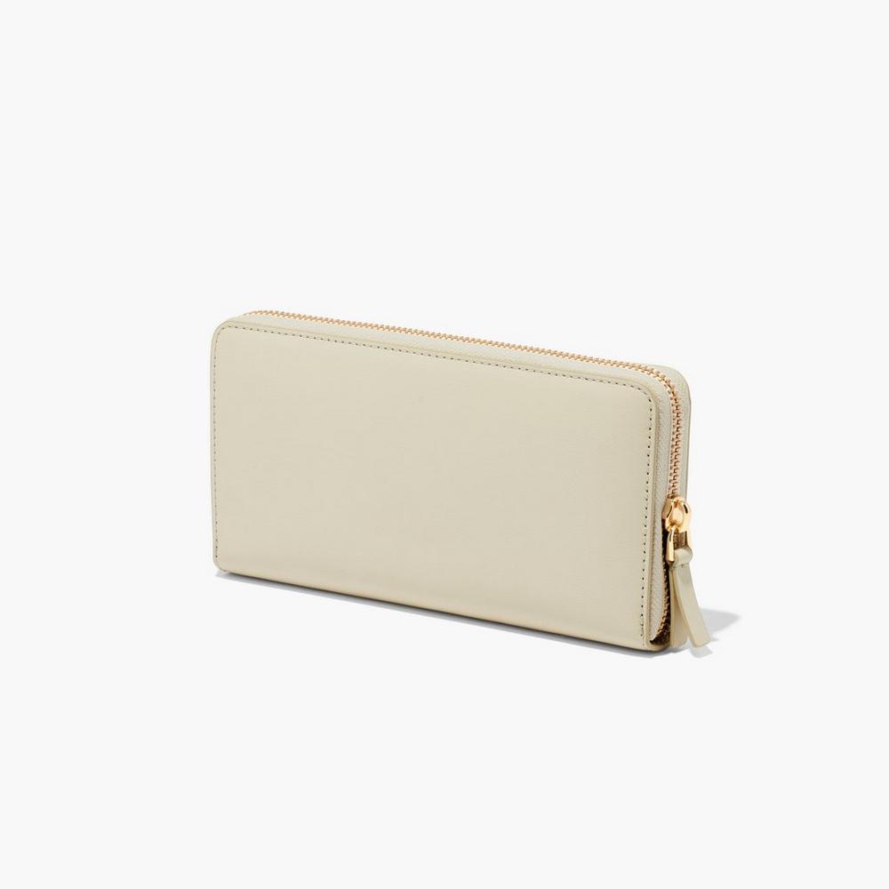 Marc Jacobs J Marc Continental Women's Large Wallets Cloud White  Australia |  RGC-861704