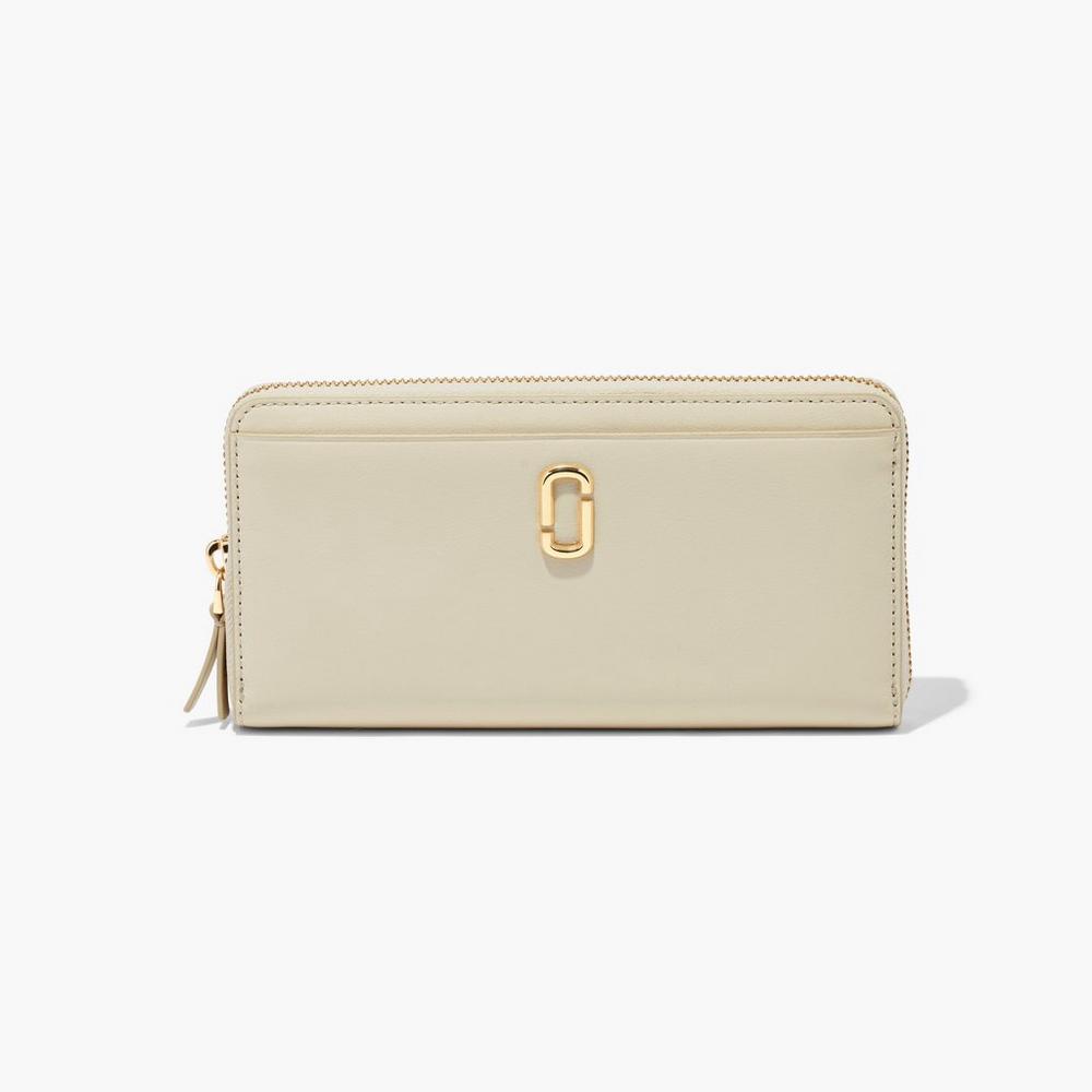 Marc Jacobs J Marc Continental Women\'s Large Wallets Cloud White  Australia |  RGC-861704