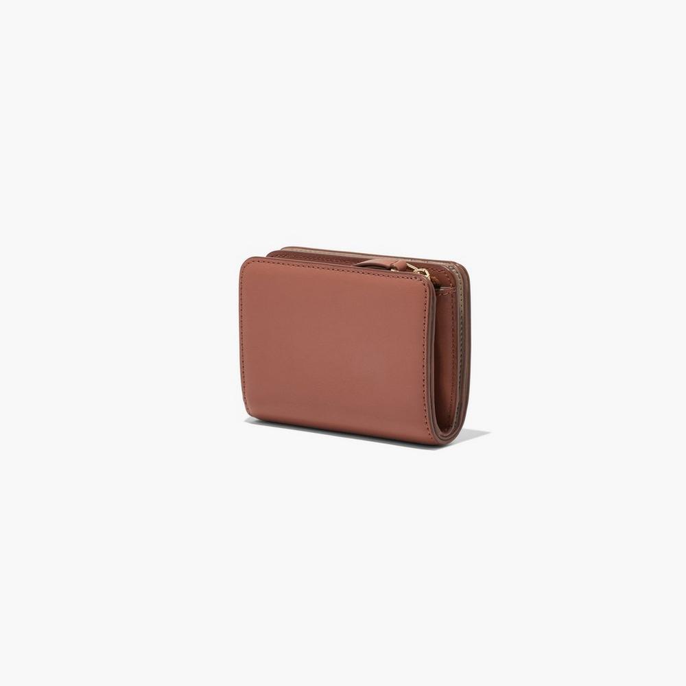 Marc Jacobs J Marc Mini Compact Women's Small Wallets Brown  Australia |  PRI-839217