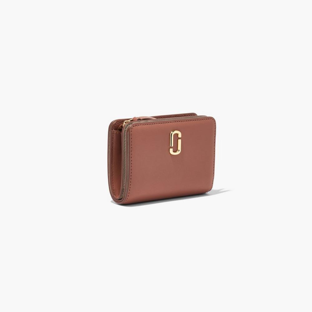 Marc Jacobs J Marc Mini Compact Women's Small Wallets Brown  Australia |  PRI-839217