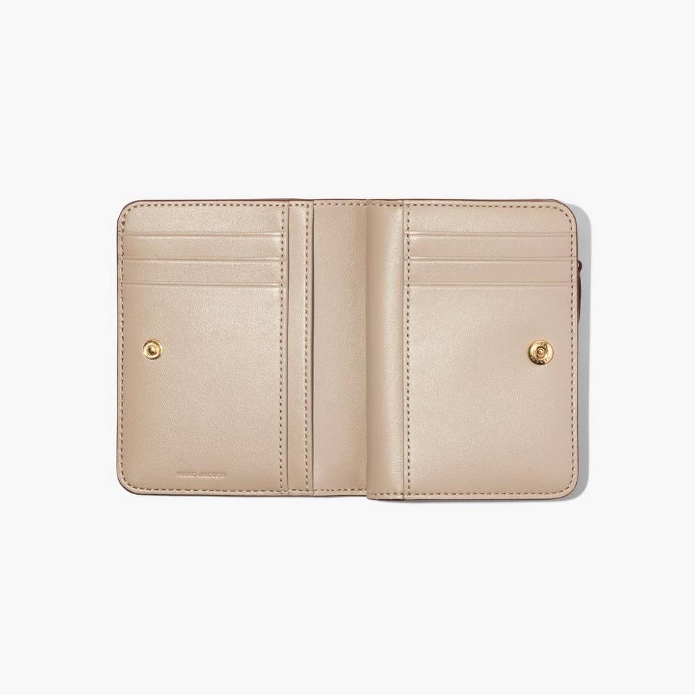 Marc Jacobs J Marc Mini Compact Women's Small Wallets Brown  Australia |  PRI-839217