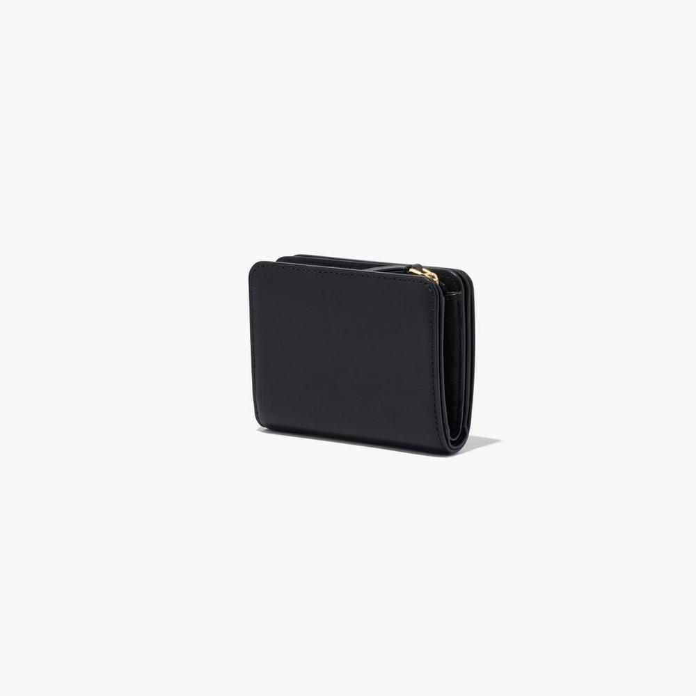 Marc Jacobs J Marc Mini Compact Women's Small Wallets Black  Australia |  ULM-387054