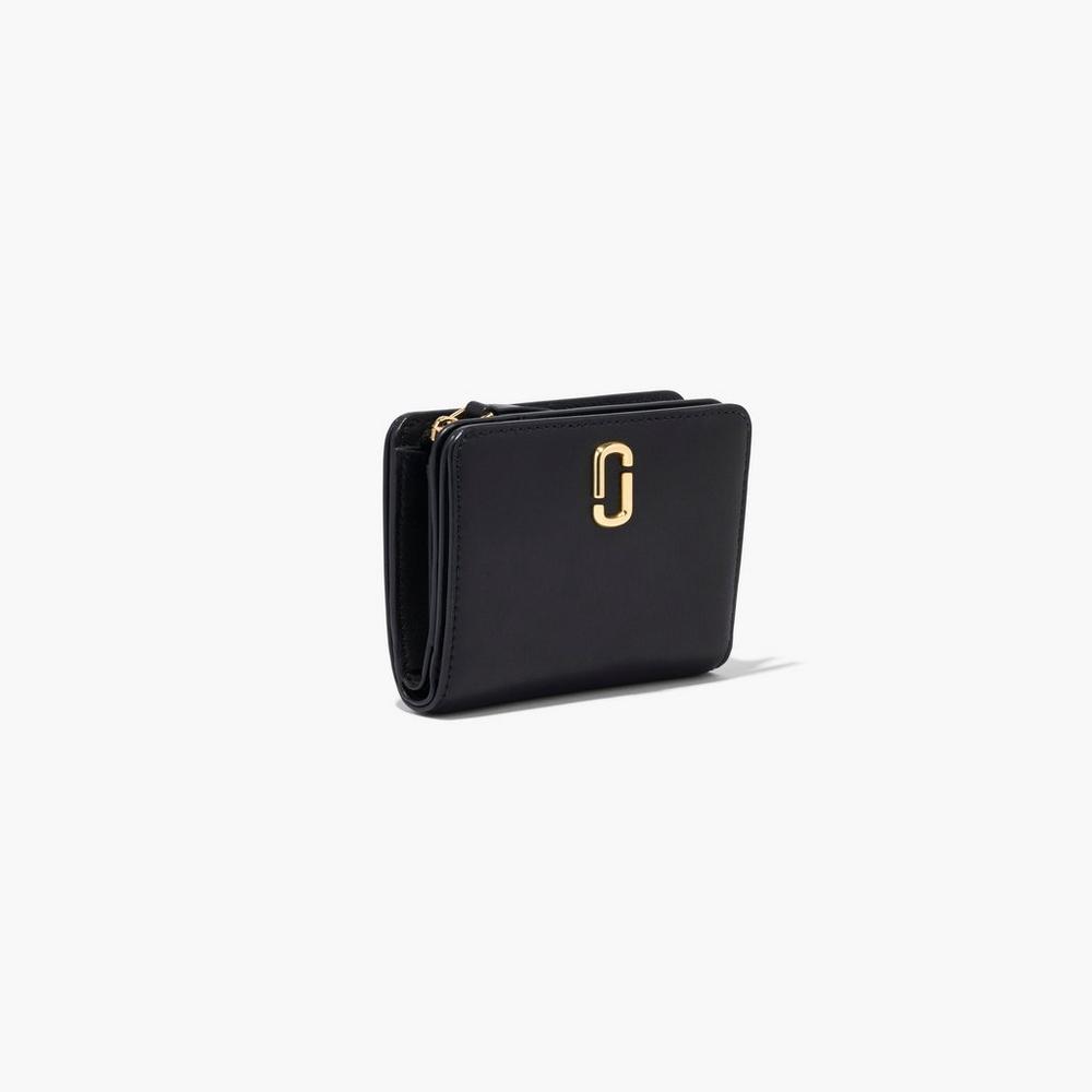 Marc Jacobs J Marc Mini Compact Women's Small Wallets Black  Australia |  ULM-387054