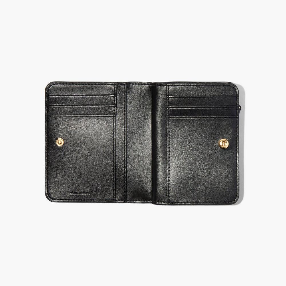 Marc Jacobs J Marc Mini Compact Women's Small Wallets Black  Australia |  ULM-387054