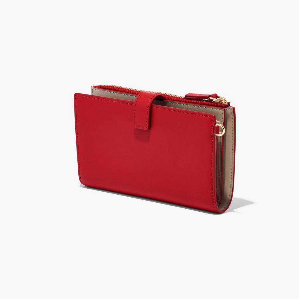 Marc Jacobs J Marc Phone Wristlet Women's Large Wallets True Red  Australia |  WXV-487216