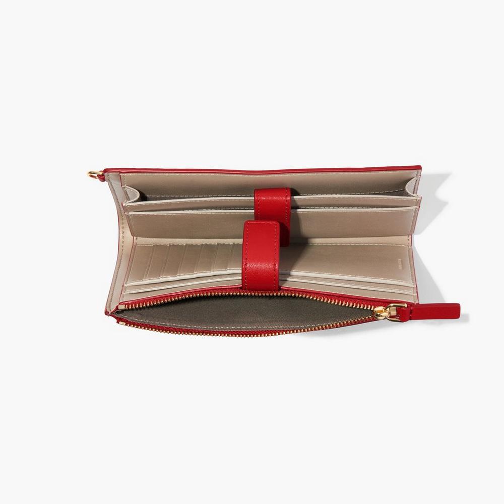 Marc Jacobs J Marc Phone Wristlet Women's Large Wallets True Red  Australia |  WXV-487216