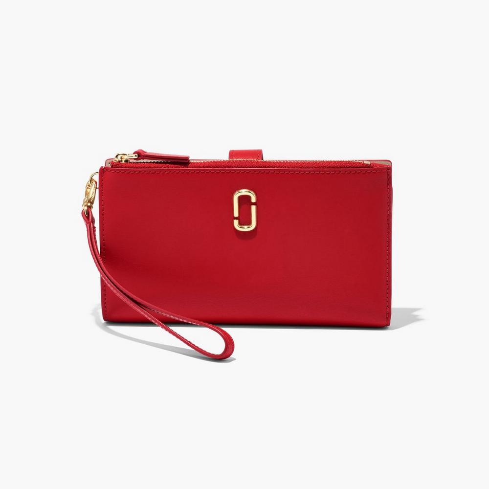 Marc Jacobs J Marc Phone Wristlet Women\'s Large Wallets True Red  Australia |  WXV-487216