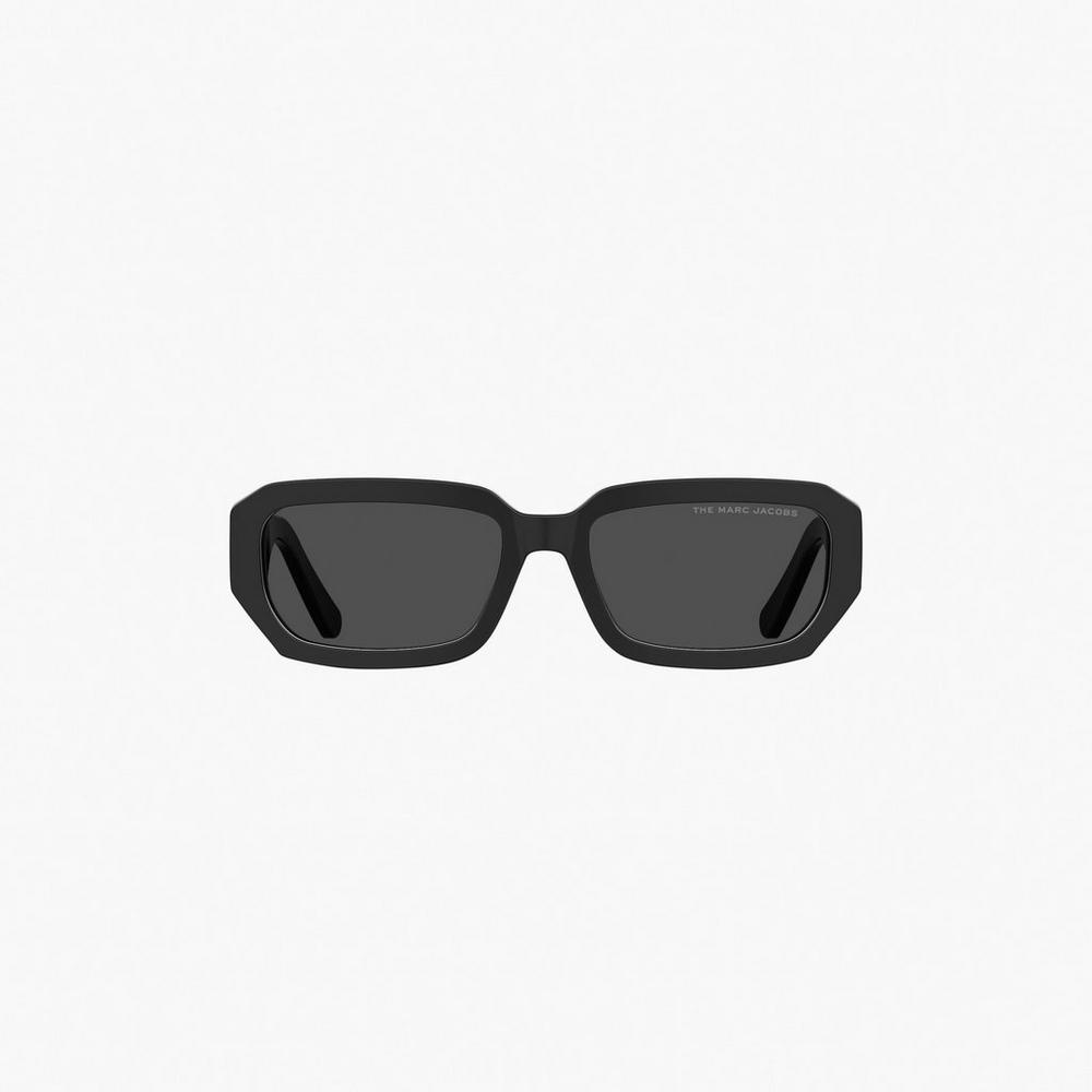 Marc Jacobs J Marc Rectangular Women's Sunglasses Black  Australia |  BGM-169827