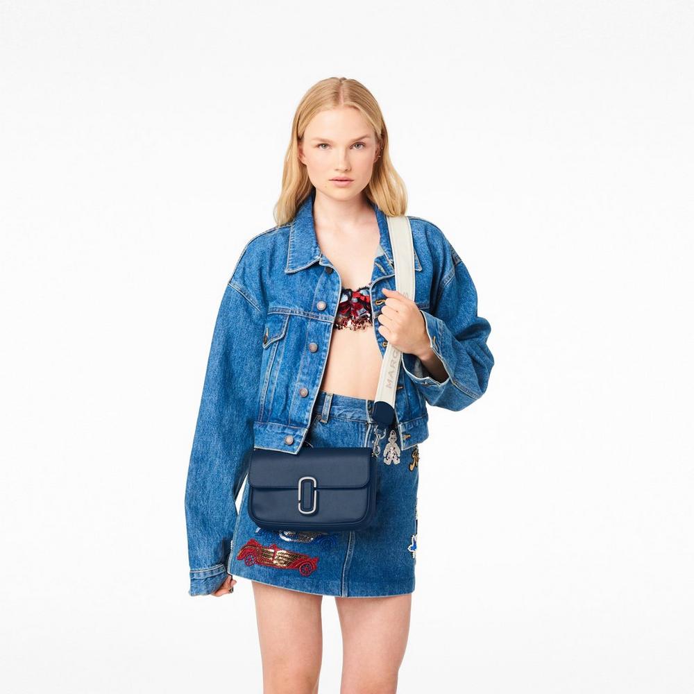 Marc Jacobs J Marc Soft Women's Shoulder Bag Blue Sea  Australia |  WDA-650384