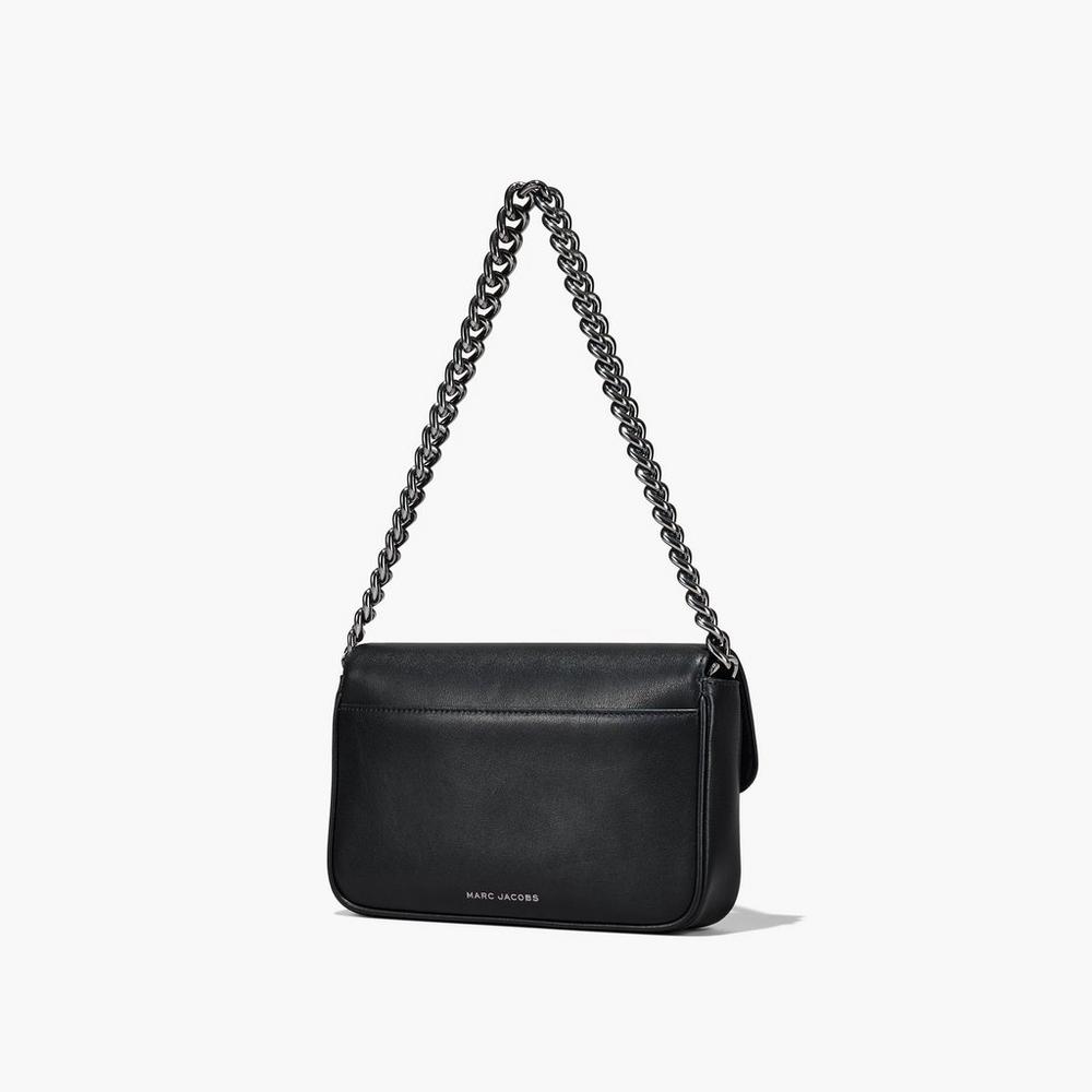 Marc Jacobs J Marc Soft Women's Shoulder Bag Black / Gunmetal  Australia |  XVC-724910