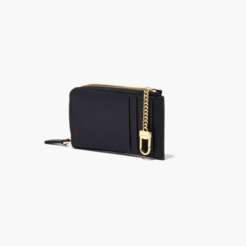 Marc Jacobs J Marc Top Zip Multi Women's Small Wallets Black  Australia |  MQT-956812