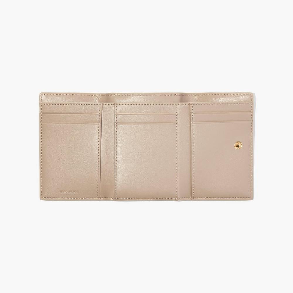 Marc Jacobs J Marc Trifold Women's Large Wallets Cloud White  Australia |  AFE-263910