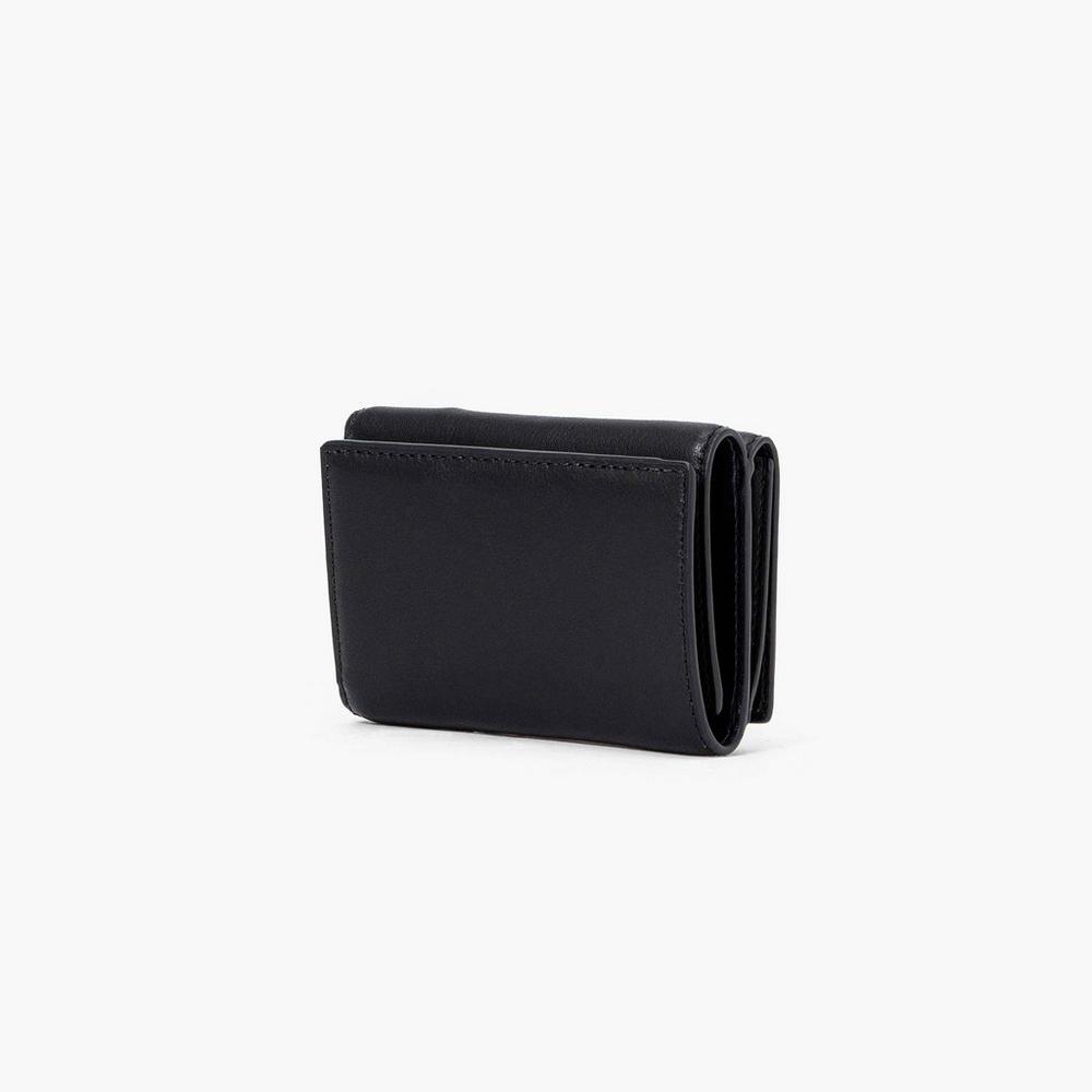 Marc Jacobs J Marc Trifold Women's Large Wallets Black  Australia |  CVW-980647