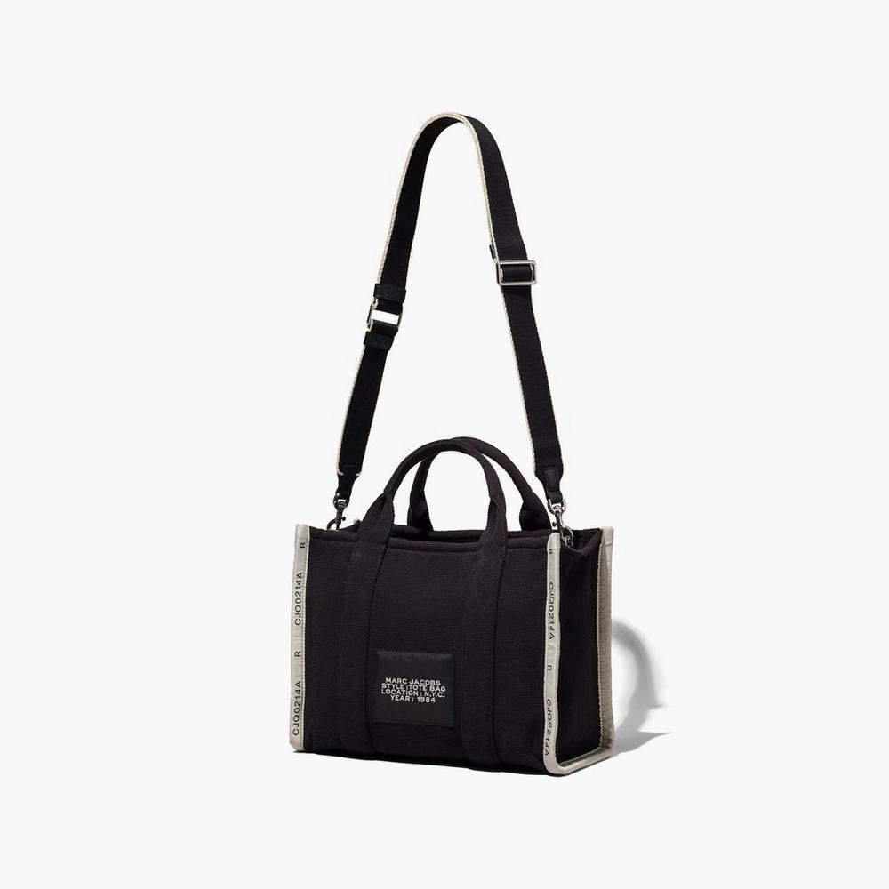 Marc Jacobs Jacquard Medium Women's Tote Bag Black  Australia |  EWQ-605718