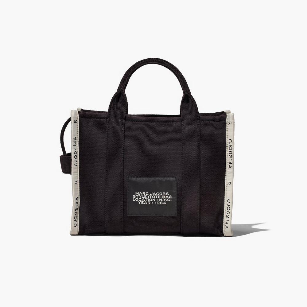 Marc Jacobs Jacquard Medium Women's Tote Bag Black  Australia |  EWQ-605718