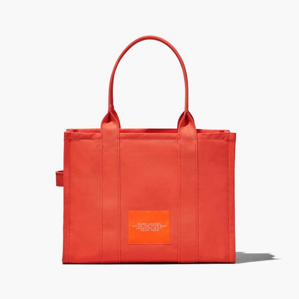 Marc Jacobs Large Women's Tote Bag Electric Orange  Australia |  UBJ-130895