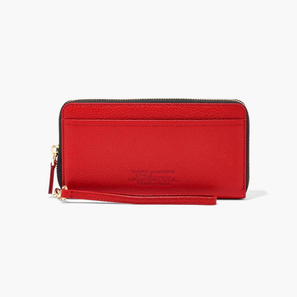 Marc Jacobs Leather Continental Women\'s Large Wallets True Red  Australia |  NCB-963284