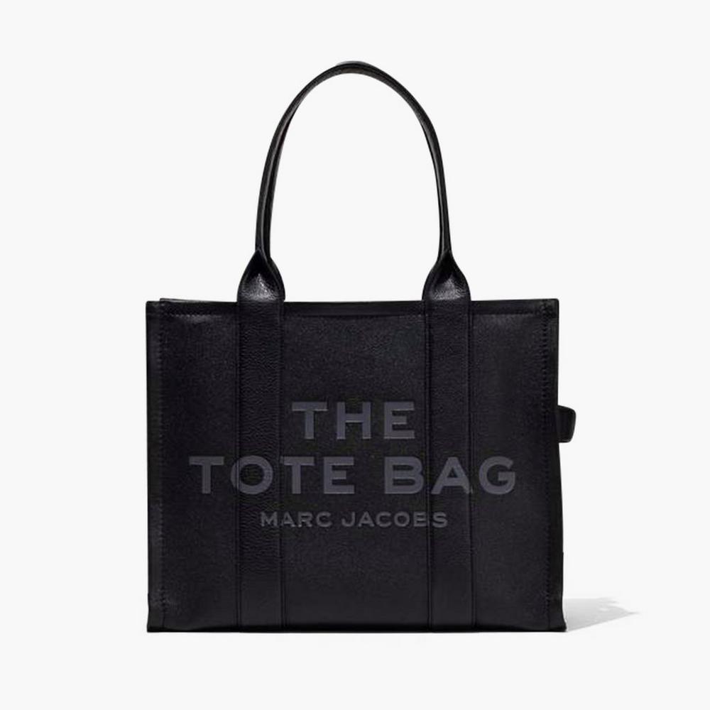 Marc Jacobs Leather Large Women\'s Tote Bag Black  Australia |  SXH-728065