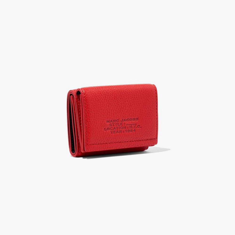 Marc Jacobs Leather Medium Trifold Women's Large Wallets True Red  Australia |  BUE-974603